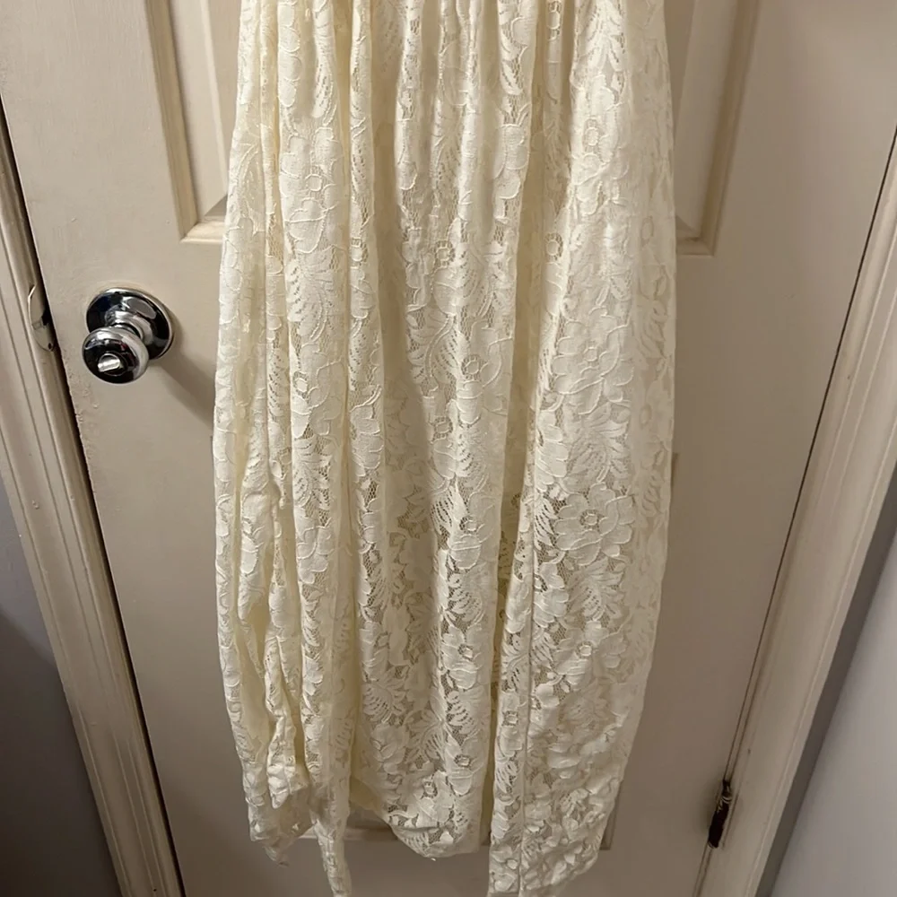 Abercrombie & Fitch lace halter top maxi dress